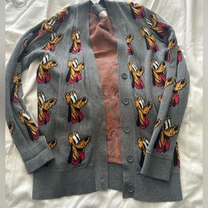 Disney Store Pluto 90th Anniversary Grey Cardigan